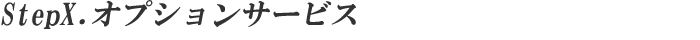 stepX.オプションサービス